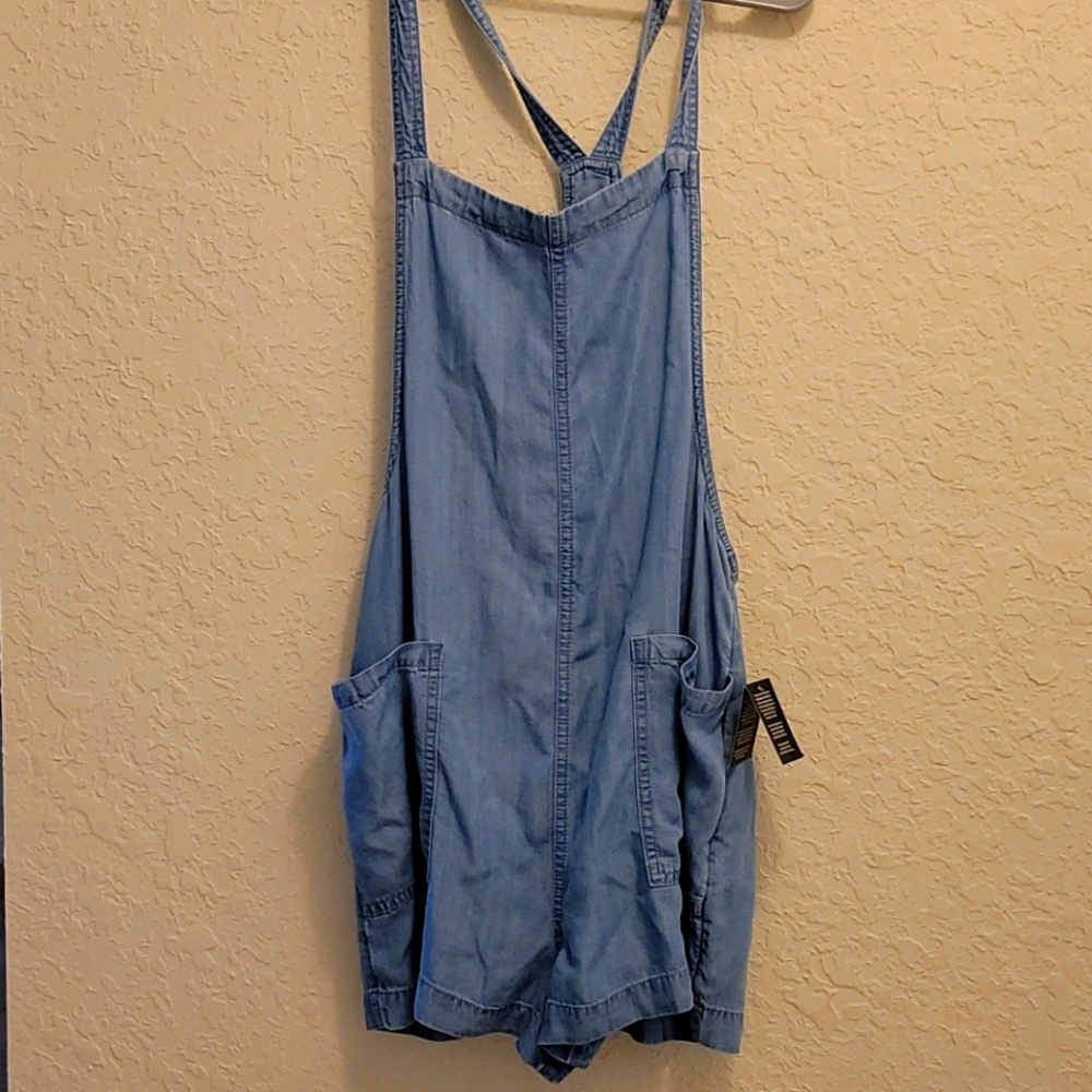 Altard state denim overall short